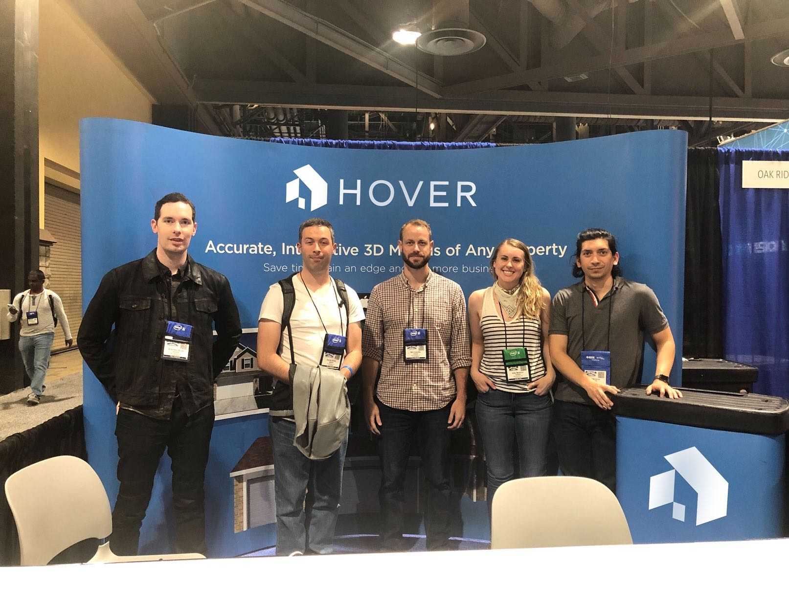 HOVER employees posing for a photo